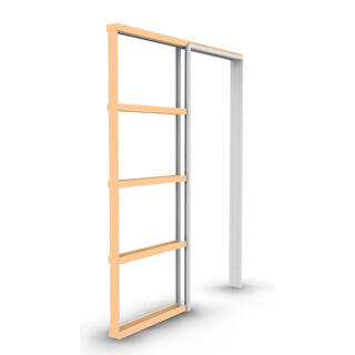 Skyved&#248;rskarm Hvit 90 x 210 NCS S 0502-Y - 98 mm stender(82,6x204)